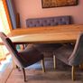 Dining table and chairs/bench Image 6