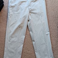 Cream Chinos
