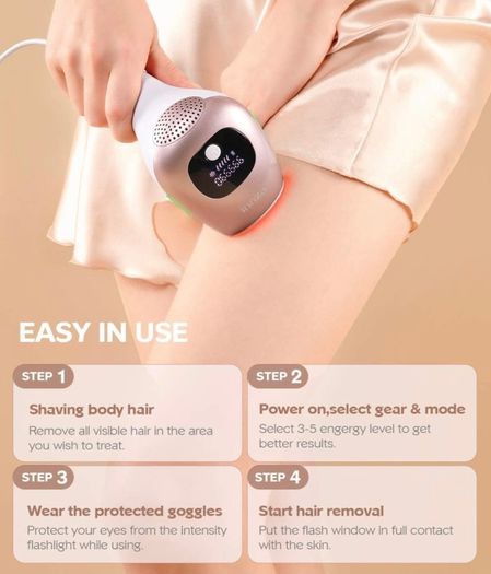 Hair Removal Device Permanent Devices Hair Remover 999,000 Light Pulses Painless Long Lasting for Women and Men,Facial,Bikini (FREE POSTAGE)
