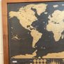 Framed Scratch Map Image 2