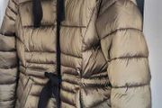 MINT VELVET Gold Tone Puffer Jacket Sz 12 UK - Rrp 220 (New)