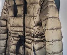 MINT VELVET Gold Tone Puffer Jacket Sz 12 UK - Rrp 220 (New)