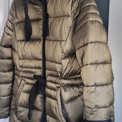 MINT VELVET Gold Tone Puffer Jacket Sz 12 UK - Rrp 220 (New)