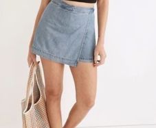 Belived, Denim Skirt - Shorts, Mid Rise, Size XS-S