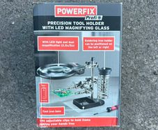 Powerfix Precision Tool Holder with LED Magnifying Glass
