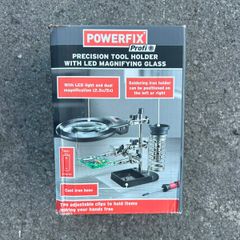Powerfix Precision Tool Holder with LED Magnifying Glass