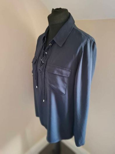 Mango navy blouse