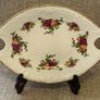 Vintage Royal Albert Old Country Roses Oval Tray With Heart Cut Out Handles 9.5" Image 4