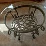 small glass top table like new. Image 8