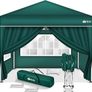 Gazebo 3 x 3 m Waterproof Pop-Up with 4 side panels Image 4