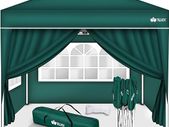 Gazebo 3 x 3 m Waterproof Pop-Up with 4 side panels