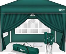 Gazebo 3 x 3 m Waterproof Pop-Up with 4 side panels
