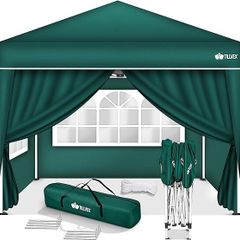 Gazebo 3 x 3 m Waterproof Pop-Up with 4 side panels