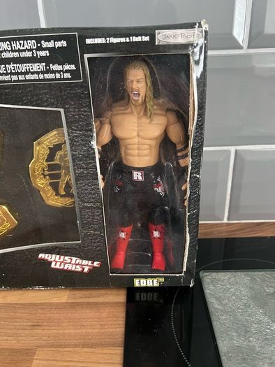 WWE Randy Orton & Edge Action Figures w/ Tag Team Championship Belt