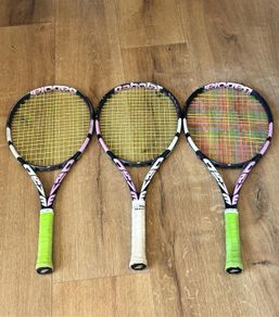2 x Babolat Pure Drive 26 inch Junior Tennis Rackets