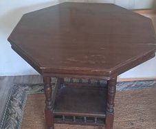 Old octagonal table
