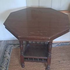 Old octagonal table