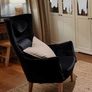 Gorgeous Black Velvet Armchair Image 2