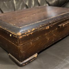 Vintage wooden silverware chest WM Rogers & Son