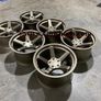 18" Inch Strom DS35 Drift Alloy Wheels 5x114.3 Nissan silvia skyline RX7 MX5 R32 R33 lexus IS200 Image 3
