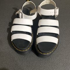 Dr Martens White Sandals