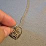 Vintage Sterling Silver Meadow Flowers in a Heart. Stamped. Image 4