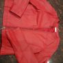 Girl's red leather jjacket. Image 4