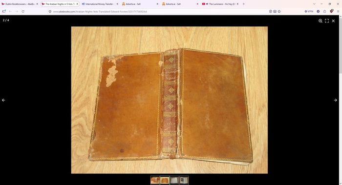 The Arabian Nights in 5 Vols. Translated by Edward Forster, M A. With Engravings from Pictures by Robert Smirke
