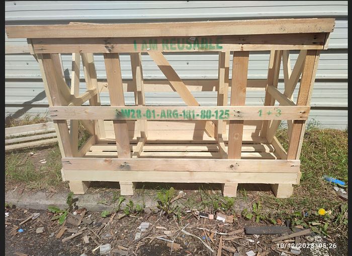 large wood crate