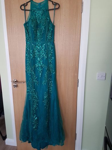 REDUCED - Unique Colour and Style - Never Worn Size 6/8 Aqua Green/Blue/Turquoise Debs/Occasion Dress from So Amazing