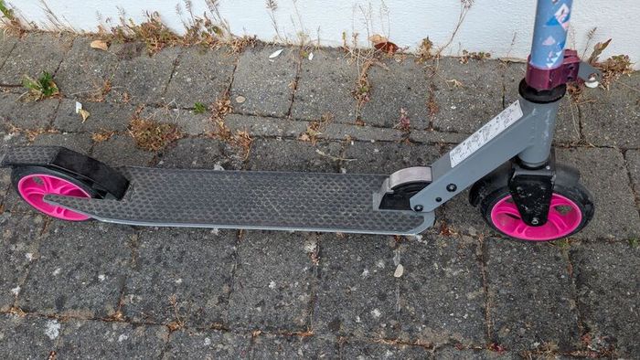 Pink scooter