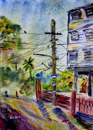 India watercolour