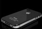 Black Iphone 4 4g Hard Case Cover Protector + Free Screen Protectors
