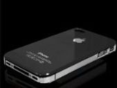 Black Iphone 4 4g Hard Case Cover Protector + Free Screen Protectors