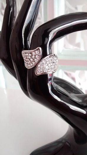 Platinum Plated Crystal Ring