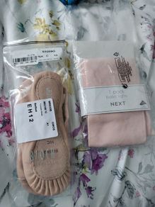 ballet shoes and tights