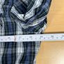 Vintage Levis Blue Check Shirt Size M Mens - Black Pearl Snap Image 3