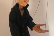 Beggar Handmade Wooden Marionette