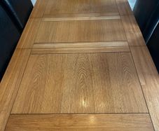 solid oak table and chairs