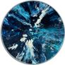 'Blue depths' LAZY SUSAN original painting by artist Helen Mathews with protective glass, Image 3
