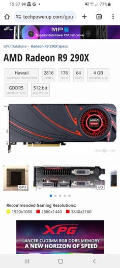 Amd Radeon R9 290x Graphics Card