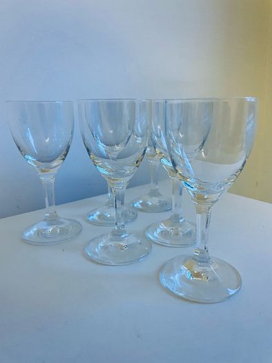 Vintage Schott Zwiesel Zwiesel Glas 5cl Crystal Sherry Glasses Boxed Set of 6