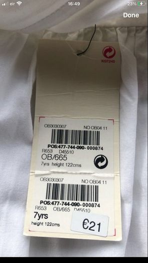 Girls BNWT trousers age 7