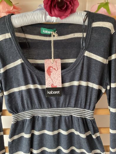 jumper  Bnwt size 12 stripe scoop neck hollister inspired