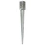 Ground Spikes 6 pcs Silver 7x7x75 cm Galvanised Steel Image 2