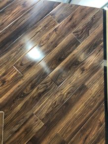 12.3mm laminate flooring walnut gloss