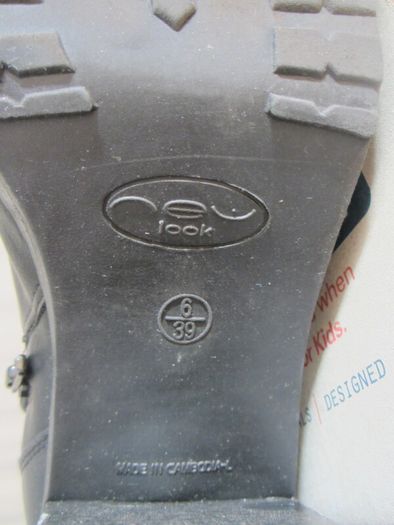 Black Biker Boots - New Look - Size 6