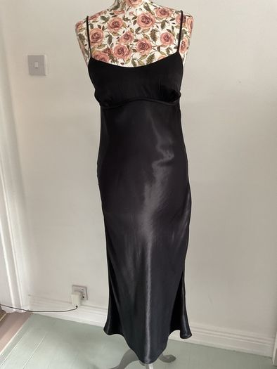 Little black dress slip dress with back detail 8/10