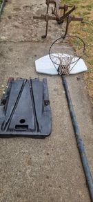 Basketball hoop and stand