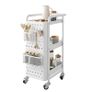 BRAND NEW 3 tier kitchen storage rack cart bathroom shelves, movable toilet storage rack Image 7